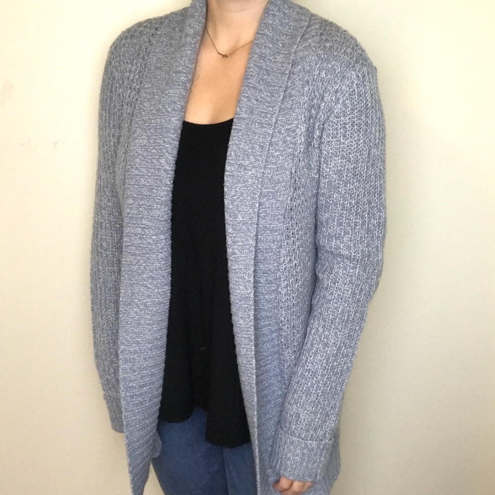 Francesca's Quinn Light Blue Knit Cardigan
